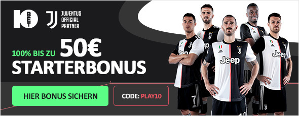 10Bet Bonus: 100% bis 50 Euro
